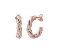 cai Creole 925 Sterling Silber rosé vergoldet twisted medium Einheitsgröße