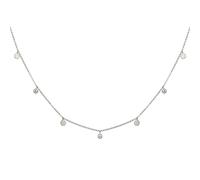 Cai Collier 925/- Sterling Silber Zirkonia Weiß 40+5Cm Glänzend