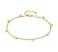 cai Damen Fußkette 925/- Sterling Silber 22+3cm Glänzend ohne gelb 301200125V-25