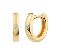 caï - Klappcreolen 925/- Sterling Silber Zirkonia weiß Creolen 1 ct Damen (39.89 € / 1 ct)