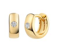 caï - Klappcreolen 925/- Sterling Silber Zirkonia weiß Creolen 1 ct Damen (49.89 € / 1 ct)