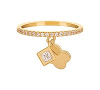 cai Damen Ring 925/- Sterling Silber Glänzend Zirkonia gelb 360272483-1