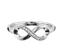 Cai Damen Ring 925/- Sterling Silber rhodiniert Topas weiß 0,320ct 132270514