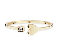 cai Damen Ring 925/- Sterling Silber vergoldet Zirkonia gelb 135270176