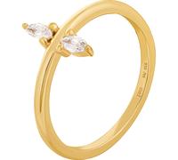 cai Ring 925 Silber vergoldet mit Zirkonia Q