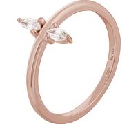 Cai Ring 925/- Sterling Silber Zirkonia Glänzend (Größe: 058 (18,5))