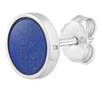 Cai Single-Ohrstecker 925/- Sterling Silber Lapislazuli Blau 0,9Cm Glänzend