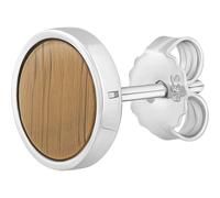 caï Einzelner Ohrschmuck 925er Silber braun Herren