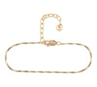 CAÏ Fußkette »925/- Sterling Silber vergoldet Schlangenkette vie«, Fußkette