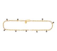 caï Fußkette 925er Silber grau Damen