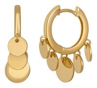 Creolen Boho dangling hoops 925 Sterling Silber vergoldet 41184637550686