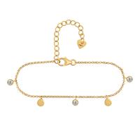 Armband 925/- Sterling Silber vergoldet Anhänger Plättchen Zirkonia 411848092877...