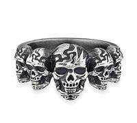 cai Herren Ring 925/- Sterling Silber oxidiert ohne Stein weiß 132270763