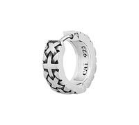 cai Herren Single-Ohrring 925/- Sterling Silber 1,4cm Matt Silbergrau 132210557