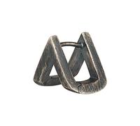 cai Herren Single Ohrring 925/- Sterling Silber 13mm oxidiert Silbergrau 274220139