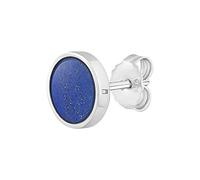 cai Herren Single-Ohrstecker 925/- Sterling Silber 0,9cm Glänzend Lapislazuli weiß 132220565