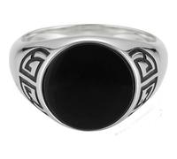 caï Herren Ring schwarz / silber, Größe 62, 4457722 Schwarz / Silber 62