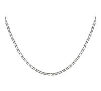 Cai Kette 925 Sterling Silber Oxidiert Ankerkette 925/- Sterling Silber Ohne Stein 50Cm Geschwärzt