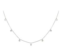 Cai Collier 925/- Sterling Silber Zirkonia Weiß 40+5Cm Glänzend