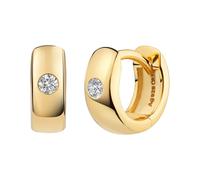 caï - Klappcreolen 925/- Sterling Silber Zirkonia weiß Creolen 1 ct Damen (49.89 € / 1 ct)