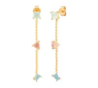 Ohrhänger 925 Silber vergoldet Echtsteine Pastell 41185109999710
