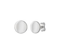 caï Ohrstecker 274220120-1 Damen 925 Sterling Silber rhodiniert 0,8 cm Weiß ohne Stein
