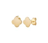 Cai Ohrstecker 925/- Sterling Silber Ohne Stein 0,8Cm Vergoldet