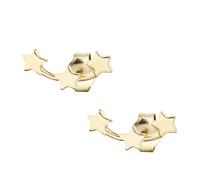 caï Ohrstecker 925/- Sterling Silber ohne Stein gelb vergoldet Damen