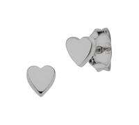 cai Ohrstecker 925/- Sterling Silber rhodiniert Herz Einheitsgröße