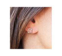 caï Ohrstecker 925/- Sterling Silber Zirkonia weiß Damen