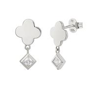 caï Ohrstecker 925/- Sterling Silber Zirkonia weiß Damen