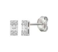 caï Ohrstecker 925/- Sterling Silber Zirkonia weiß Damen
