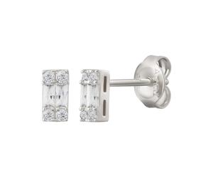 caï Ohrstecker 925/- Sterling Silber Zirkonia weiß Damen
