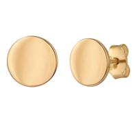 CAÏ Ohrstecker »925/- Sterling Silber vergoldet Boho«, gelb