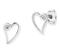 caï Ohrstecker 925er Silber rhodiniert One Size Damen