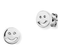 cai Damen Ohrstecker 925/- Sterling Silber 0,7cm Glänzend Zirkonia weiß 135210078