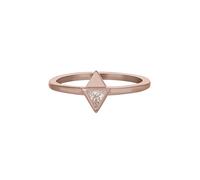 cai Ring 925 Silber rosévergoldet mit Zirkonia Dreieck Q