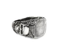 cai Ring 925/- Sterling Silber matt-oxidiert Totenkopf 45323