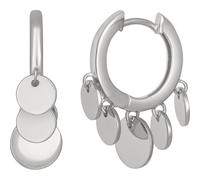 Creolen Boho dangling hoops 925 Sterling Silber rhodiniert 41184636764254