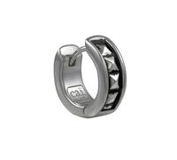 CAÏ Paar Creolen »925/-Sterling Silber rhodiniert matt oxidiert«, Creole