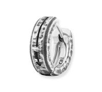caï Single-Ohrring 925/- Sterling Silber ohne Stein Silbergrau Herren