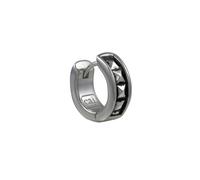 CAÏ Paar Creolen »925/-Sterling Silber rhodiniert matt oxidiert«, Creole
