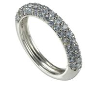 caï women Damen-Ring 925 Sterlingsilber rhodiniert Zirkonia violett Gr. 53 (16.9) C1015R/90/70/53