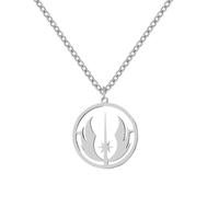 Caiduoduo Halsketten Jedi Symbol Anhänger Kette Gothic Halskette Für Frauen Schmuck Hip Hop Mann