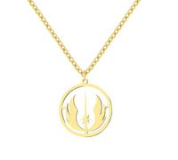 Caiduoduo Halsketten Jedi Symbol Anhänger Kette Gothic Halskette Für Frauen Schmuck Hip Hop Mann
