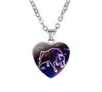 Caimeytie Mädchen Anhänger Kinderanhänger Halskette Horoskop Sternzeichen Stier