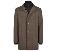 Calamar - Twill Wollmantel dark brown - Gr. - 50