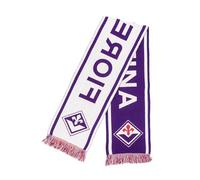 CALCIOGADGETS Schal FIORENTINA SCJFIBV01 Modell Jacquard aus Acryl weiß lila, Weiß-Violett, One size
