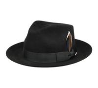 Caldren Fedora Haarfilzhut by Stetson schwarz L (58-59 cm)