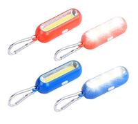 Calenxy LED Blinklicht Schulranzen, 4 Stück LED Reflektoren Kinder Sicherheitslicht Reflektoren Schulranzen, Wasserdichte Sicherheit Licht Reflektor Anhänger für Rucksack Joggen Wandern Laufen